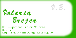 valeria brejer business card